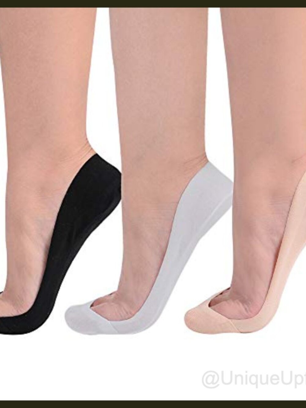 Womens No Show Socks Cotton Low Cut Liner Socks for Flats Heels